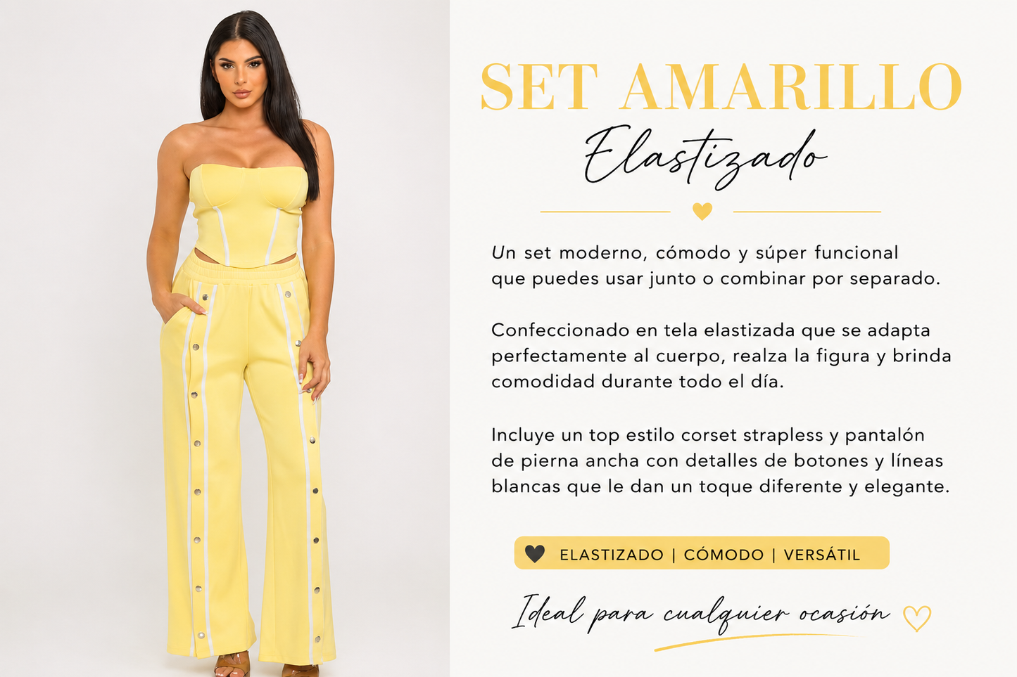 Yellow butter set