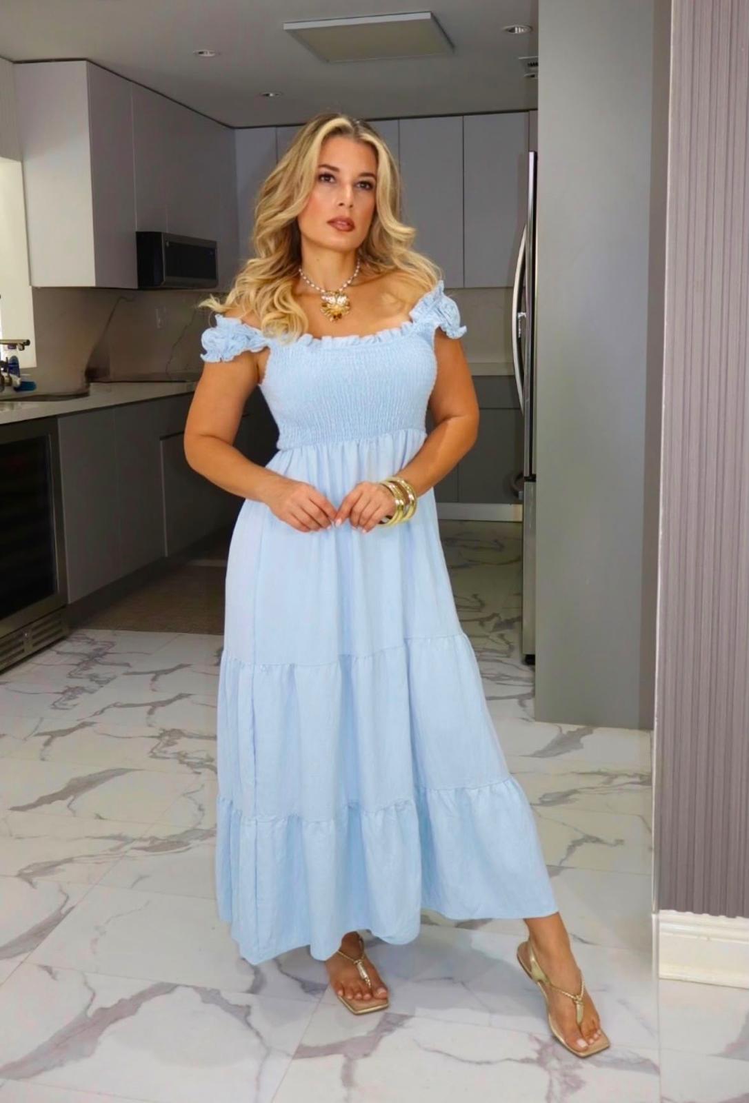 Light blue nice dress