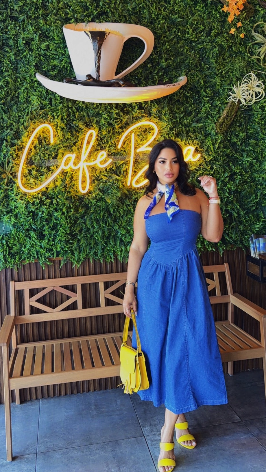 Denim dress