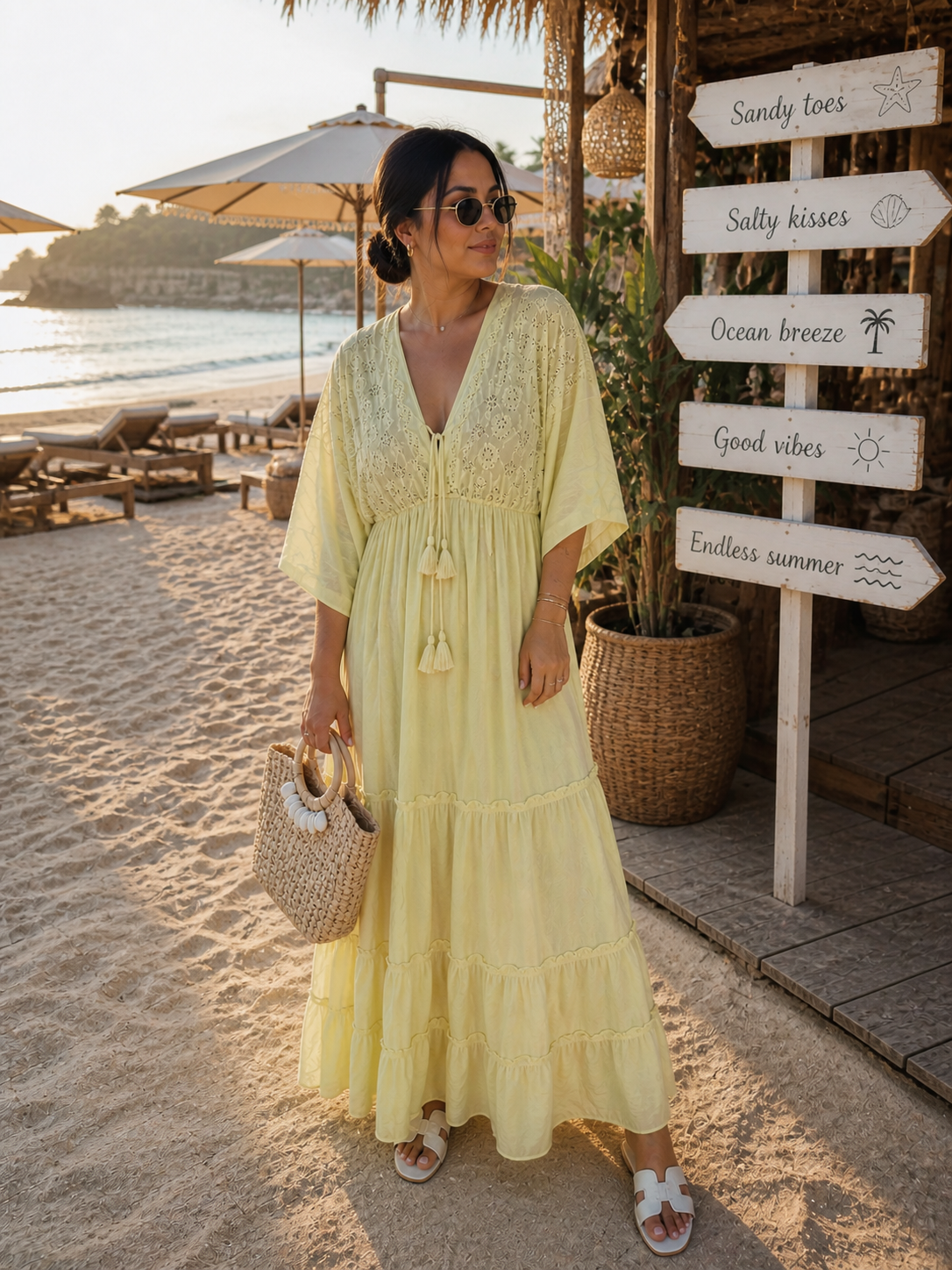Resort yellow dress