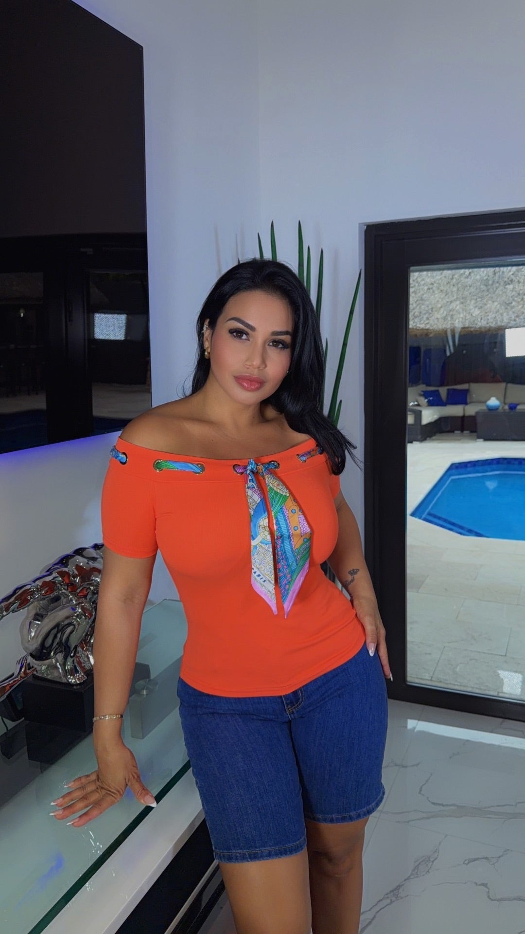 Perfect fit orange top
