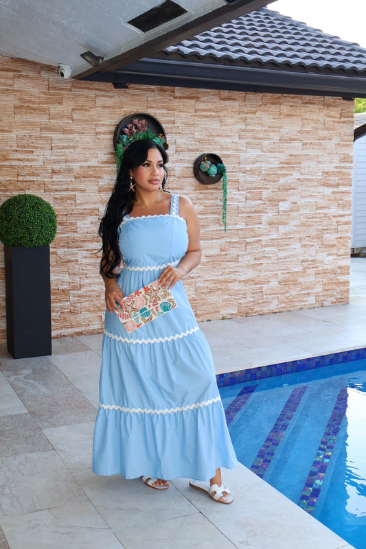 Baby blue dress