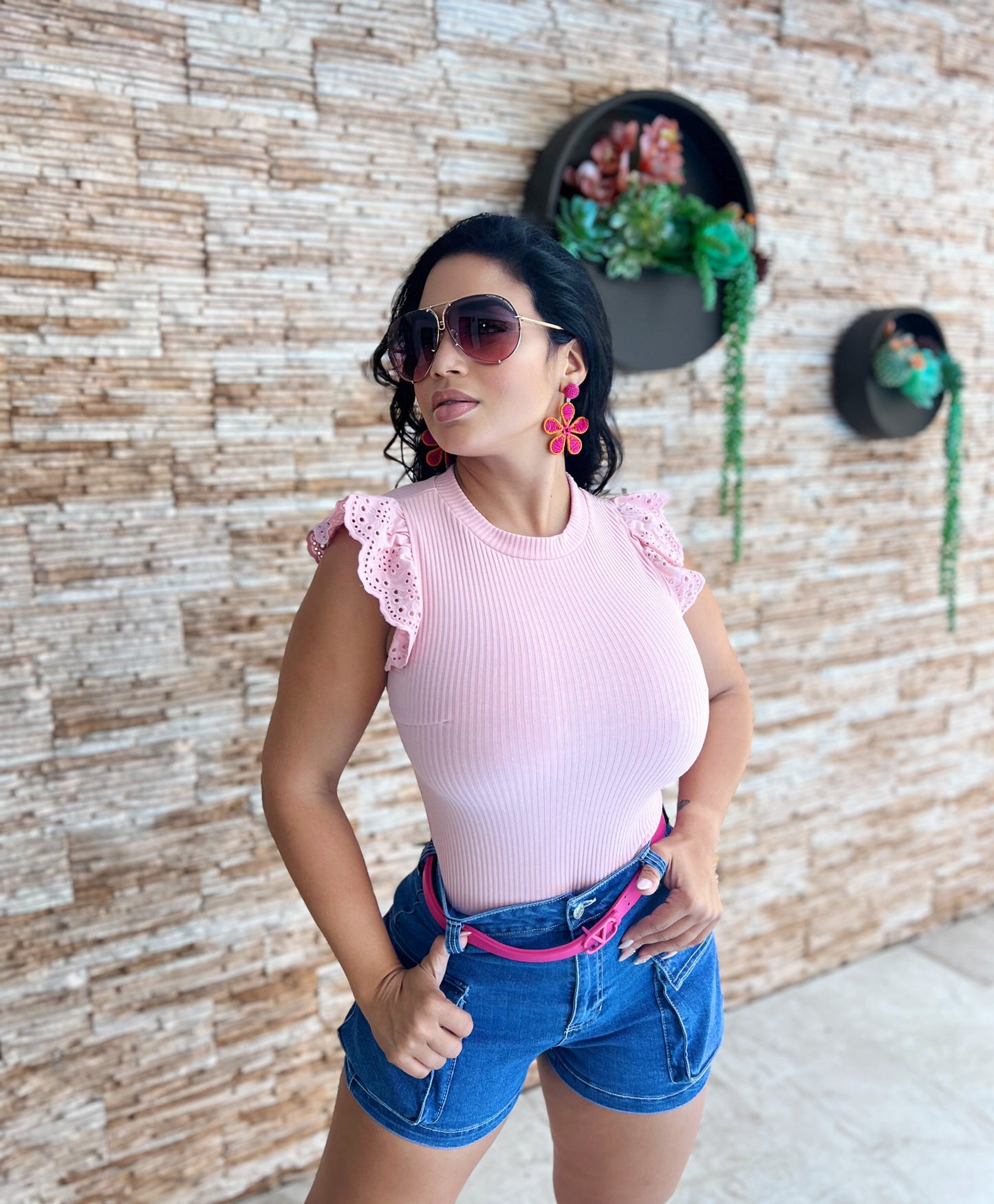 Pink top