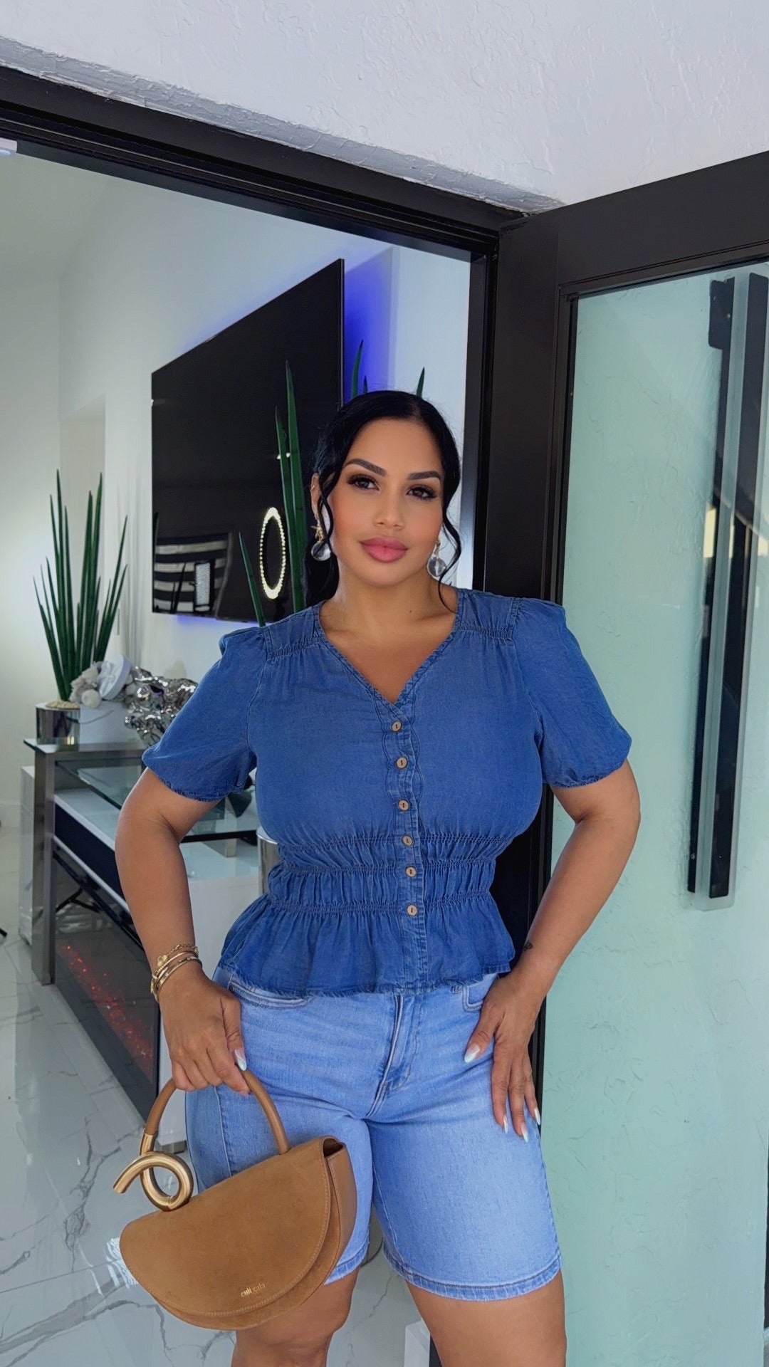 Mezclilla  blouse