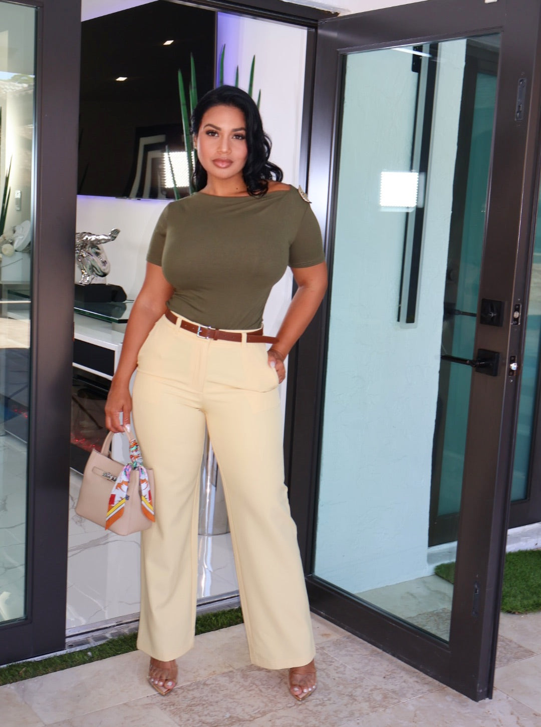 Butter yellow pants