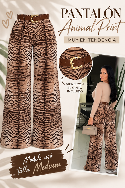 Animal print pants