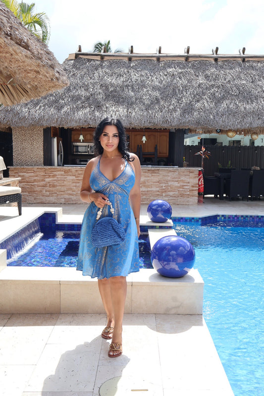 Blue sea dress