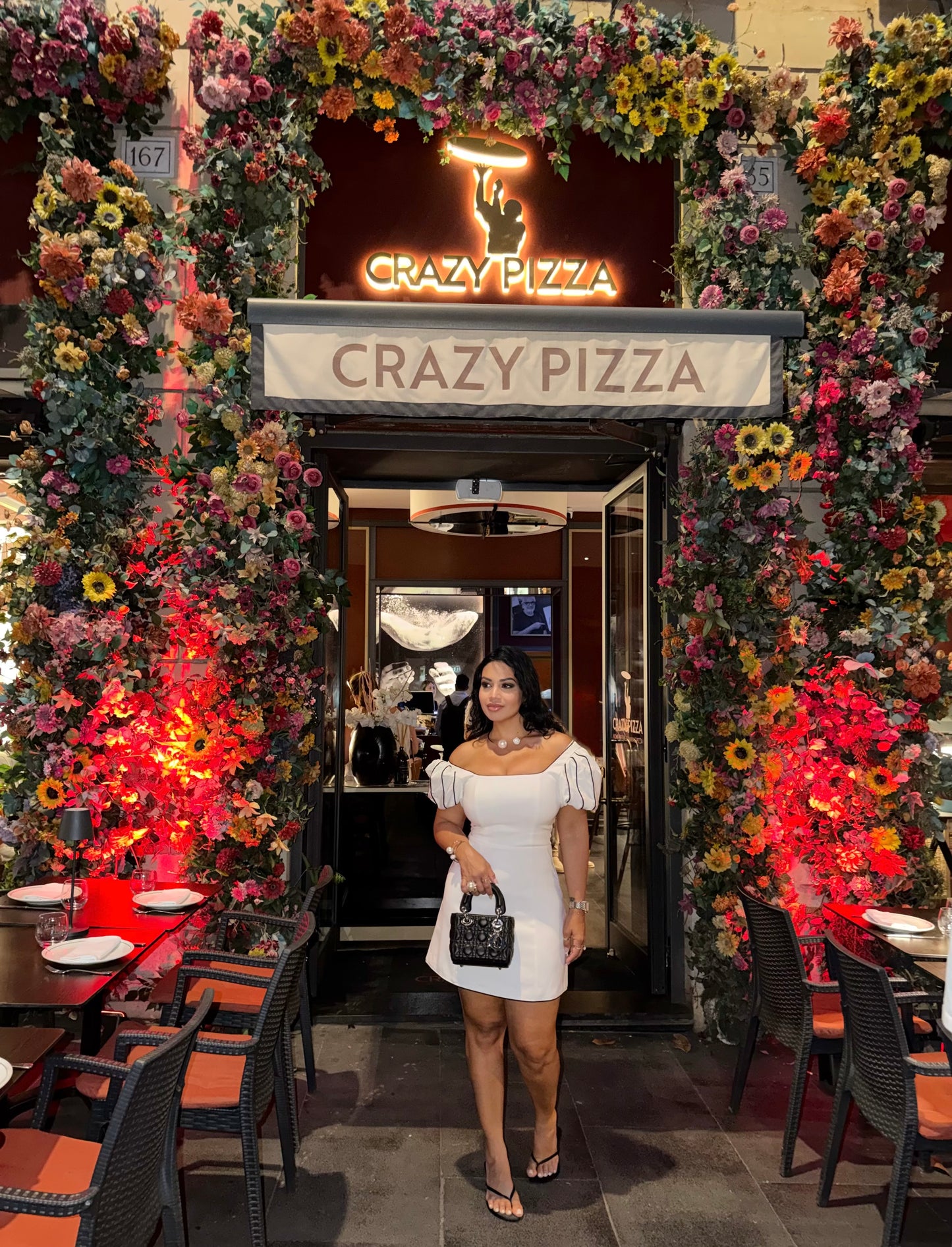 Crazy white dress