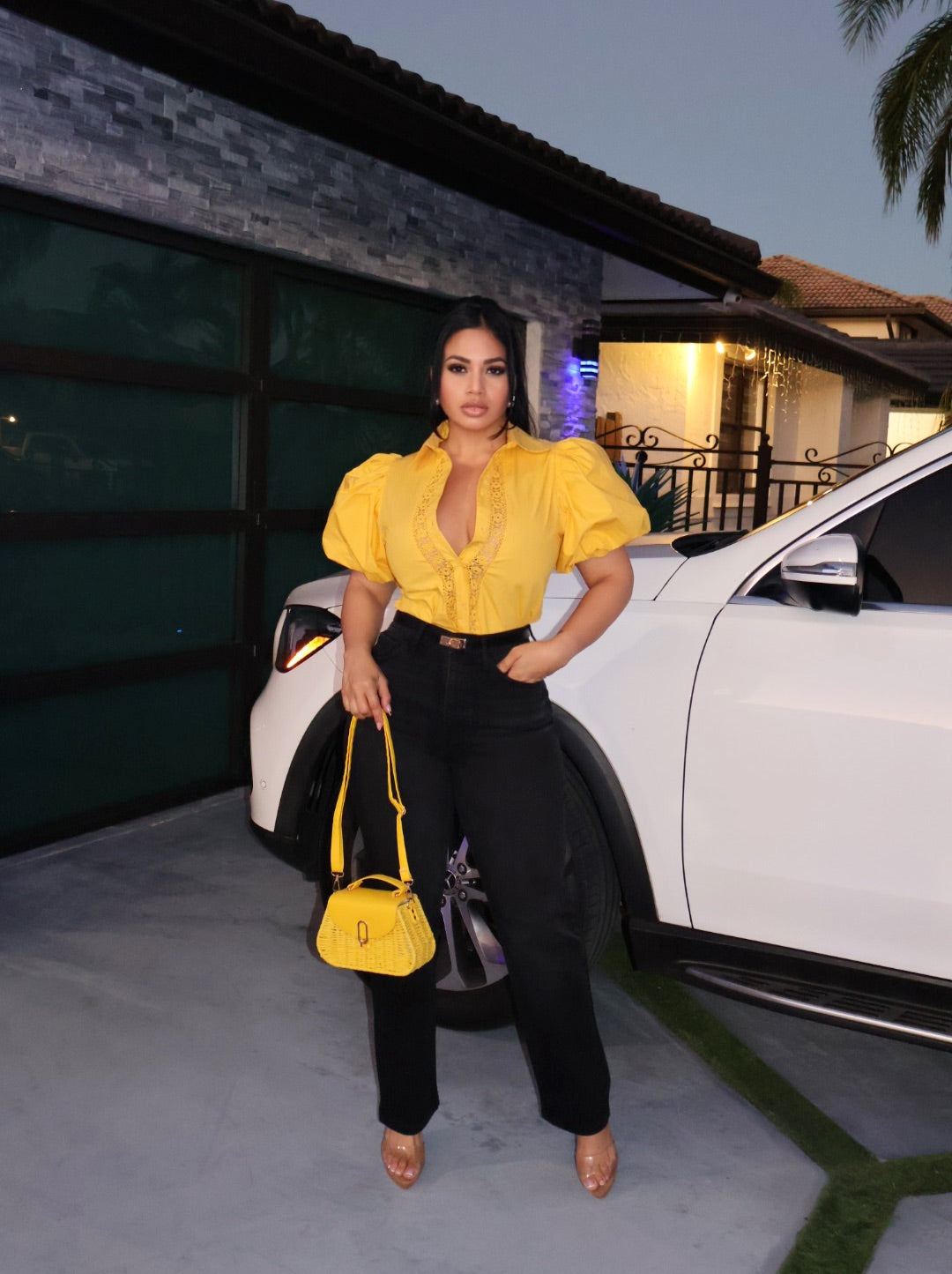 Yellow nice blouse