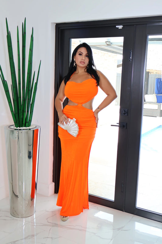 Orange temptation dress