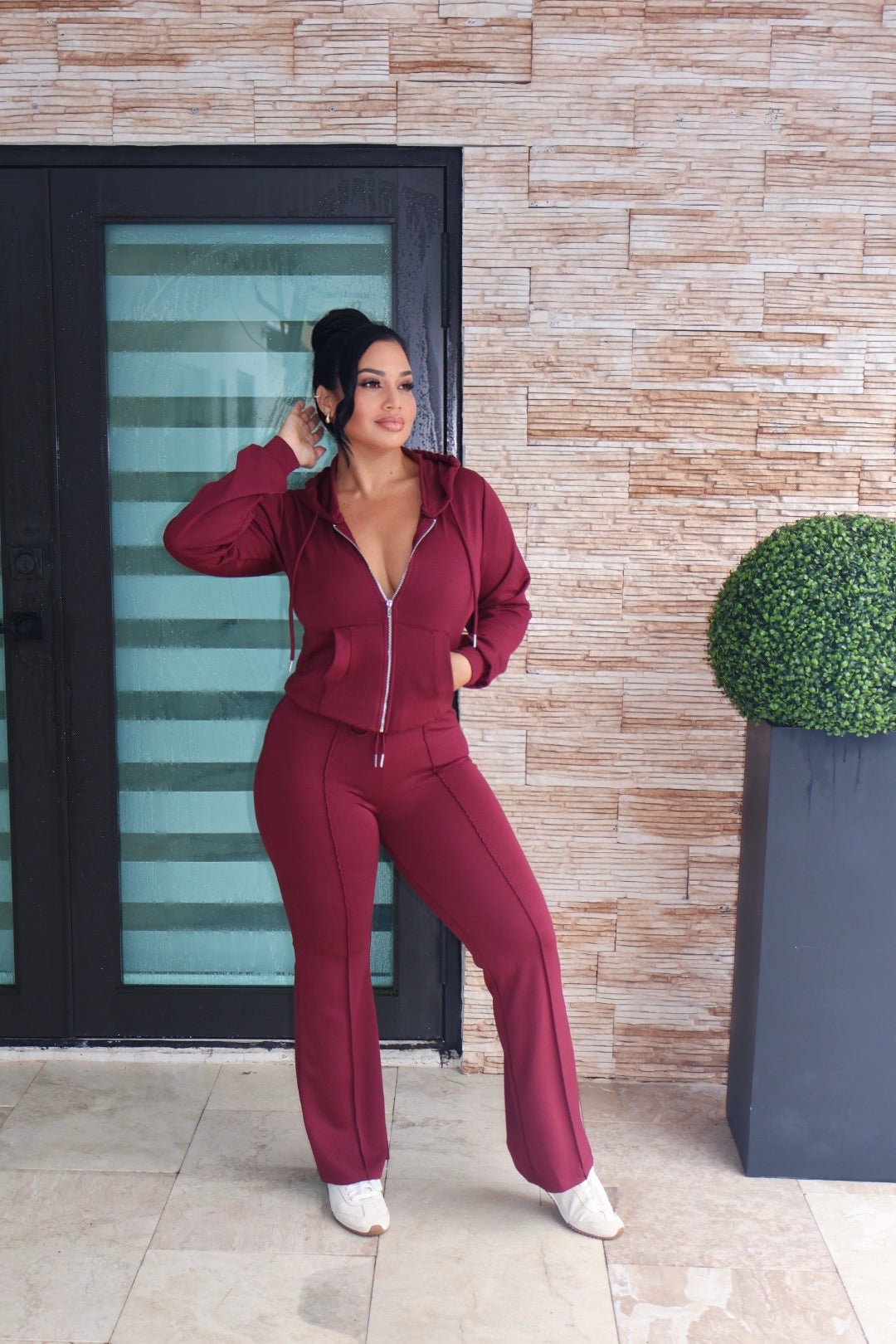 Burgundy set