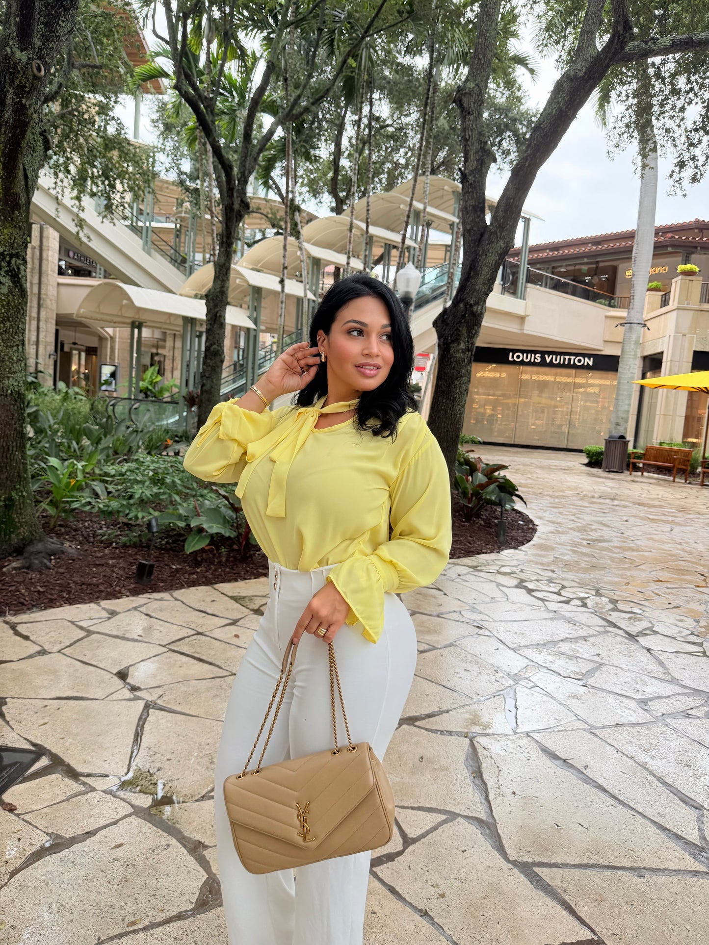 Butter yellow blouse