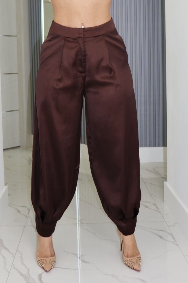 Silk fancy pants