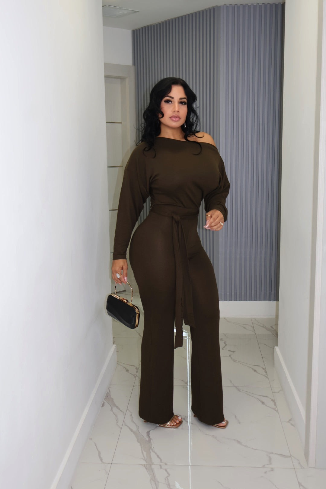 Long-sleeve jumpsuit