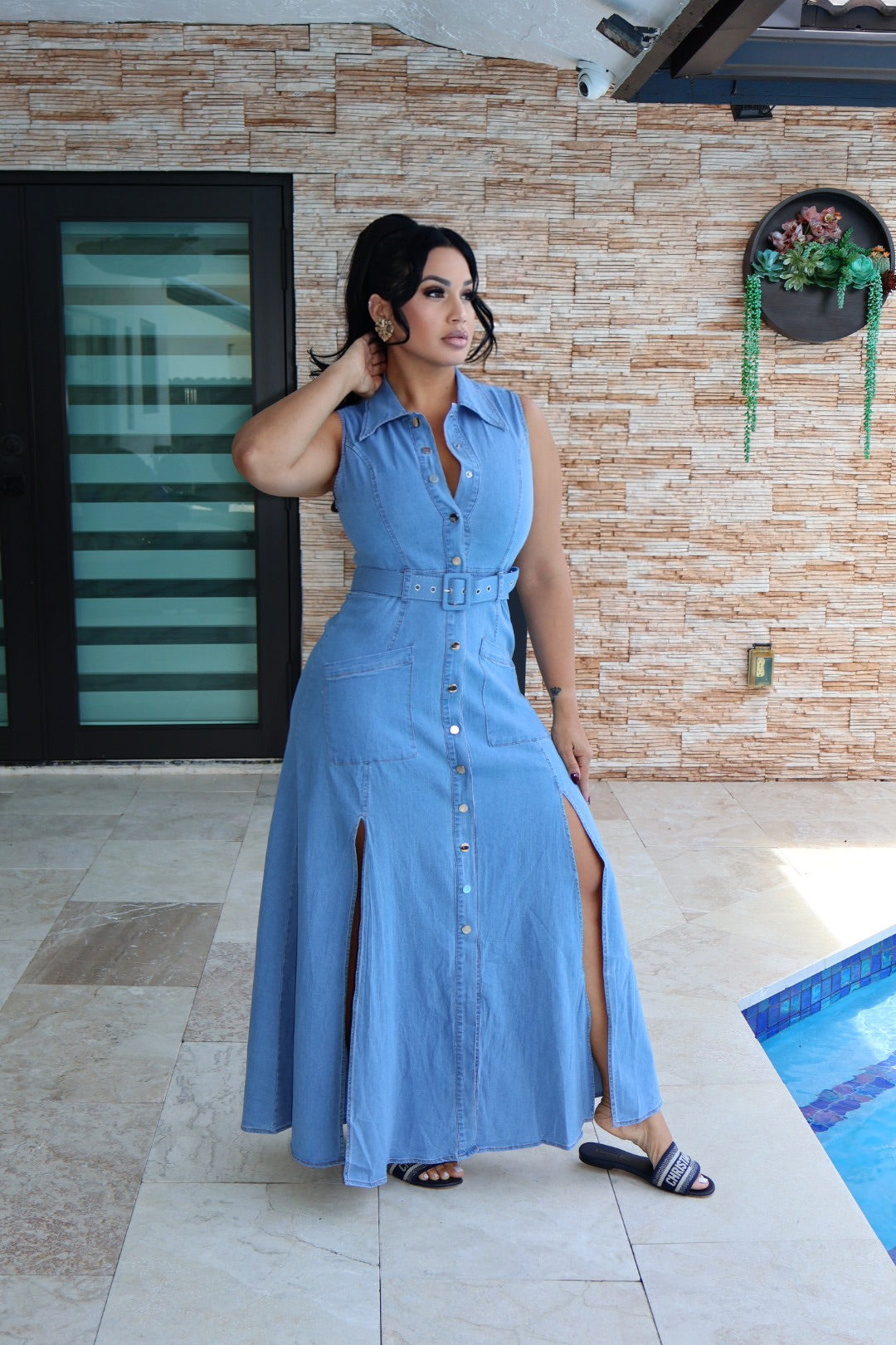 Denim dress