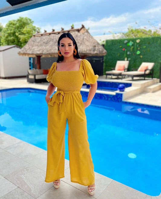 Yellow vibes jumpsuit